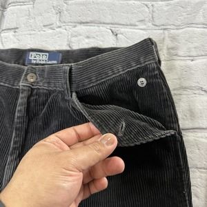 POLO Ralph Lauren Corduroy Black Pants Men's Size 34 X 29 Rare 90’s